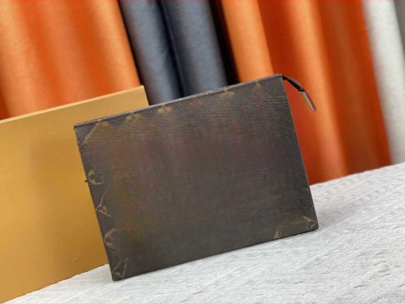 Geantă clutch unisex din PU – ultra-ușoară, capacitate mare, model cu litere, căptușeală din poliester