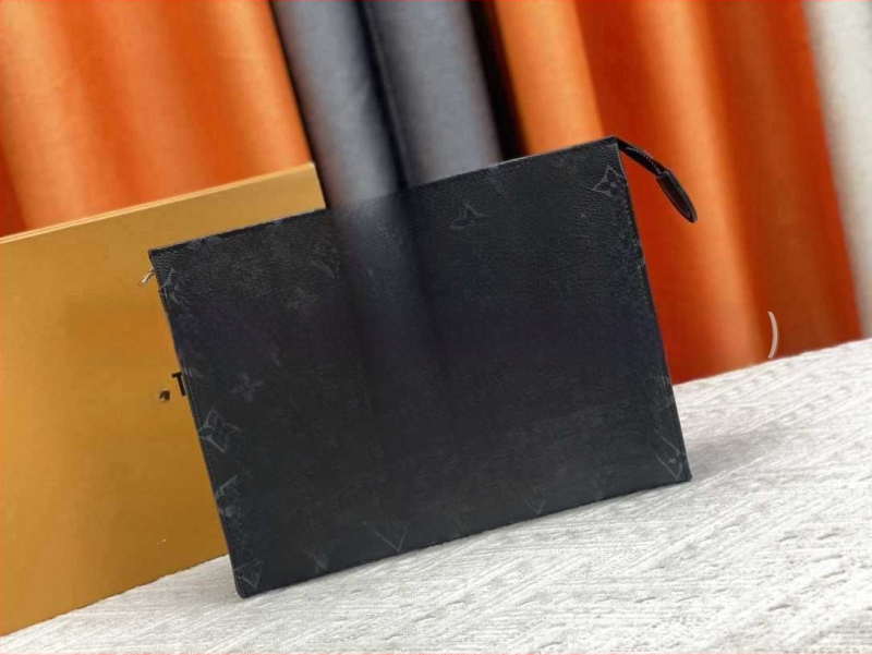 Geantă clutch unisex din PU – ultra-ușoară, capacitate mare, model cu litere, căptușeală din poliester