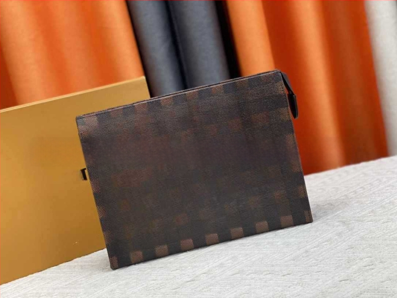 Geantă clutch unisex din PU – ultra-ușoară, capacitate mare, model cu litere, căptușeală din poliester