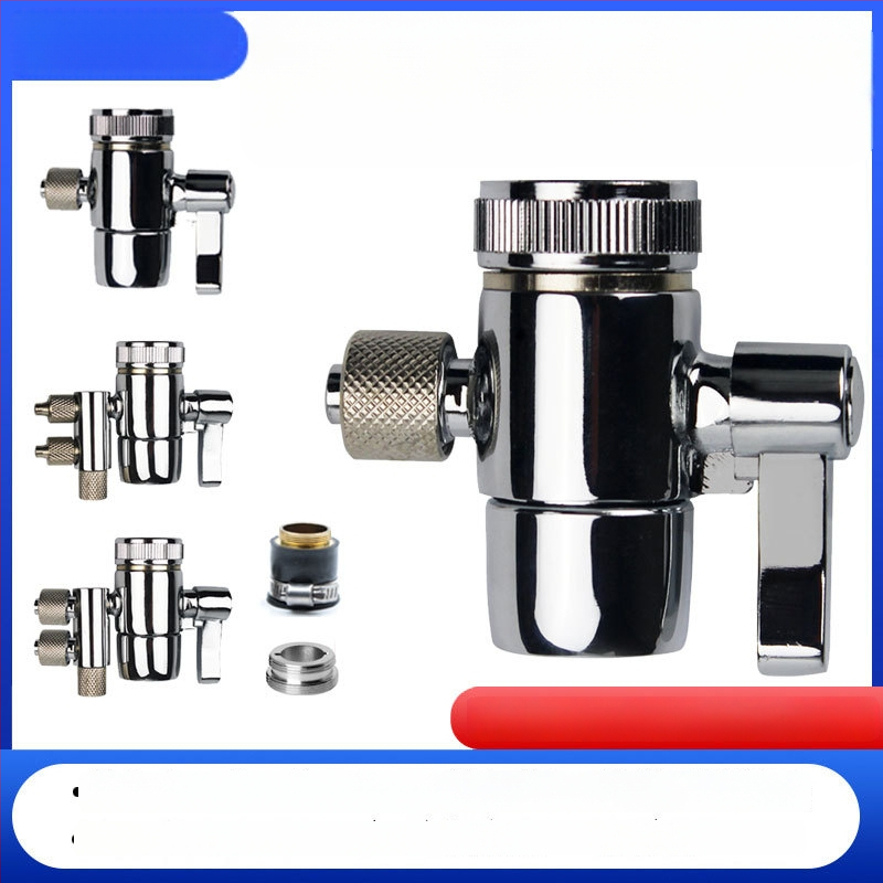 Клапан за превключване на филтър за пречистване на вода, меден, електроплатен, водоразделител, 100°C