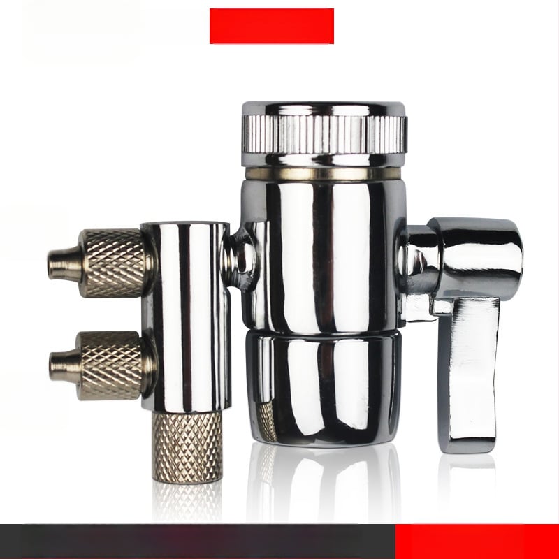 Клапан за превключване на филтър за пречистване на вода, меден, електроплатен, водоразделител, 100°C