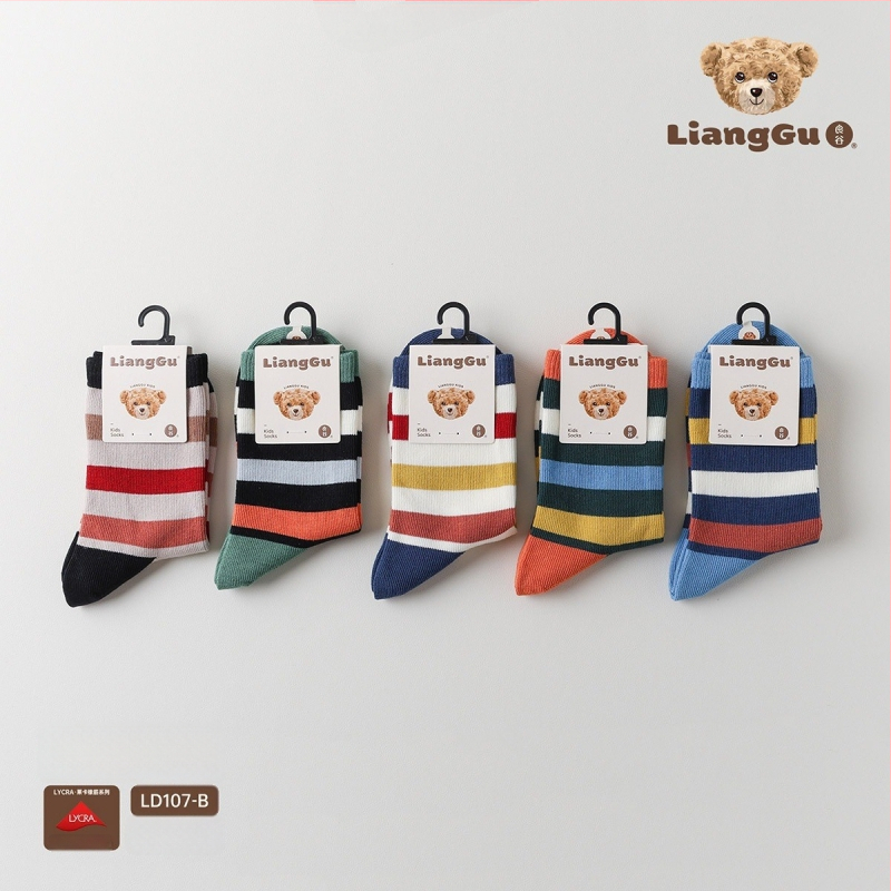 Παιδικές κάλτσες από βαμβάκι με μοτίβο Jacquard, μεσαίου μήκους, διαπνέουσες και απορροφούν τον ιδρώτα, για τον χειμώνα, unisex.