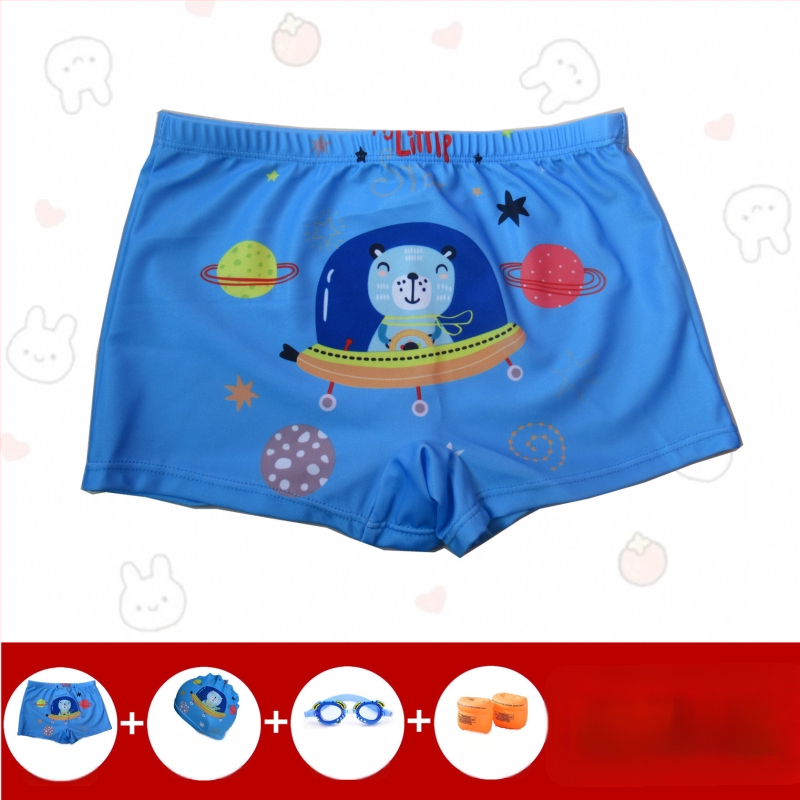 Slipuri de baie pentru băieți – Hai Shilin, poliester 88%, greutate 300 g/m², stil boxer