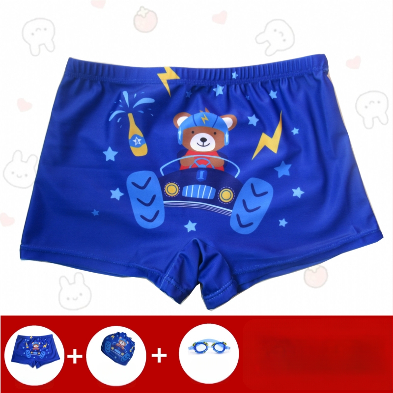 Slipuri de baie pentru băieți – Hai Shilin, poliester 88%, greutate 300 g/m², stil boxer