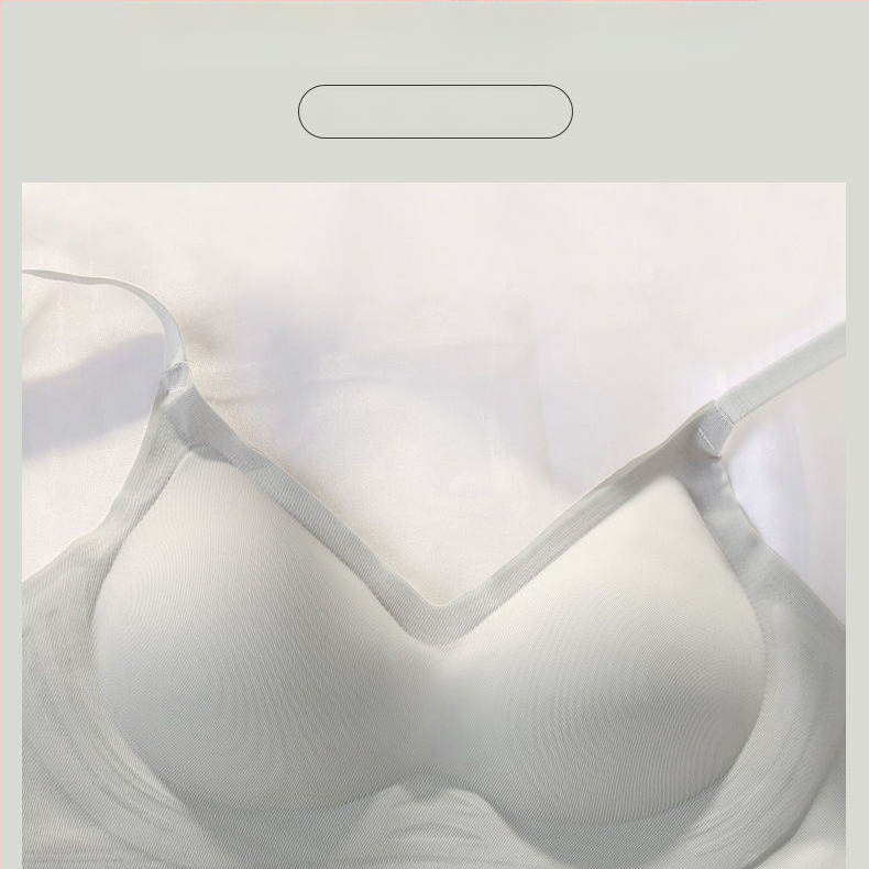 Bezšvová podprsenka s mäkkou oporou, bez drôtov, nylonový materiál 80–90%, priedušný, tvarovanie chrbta, pre ženy
