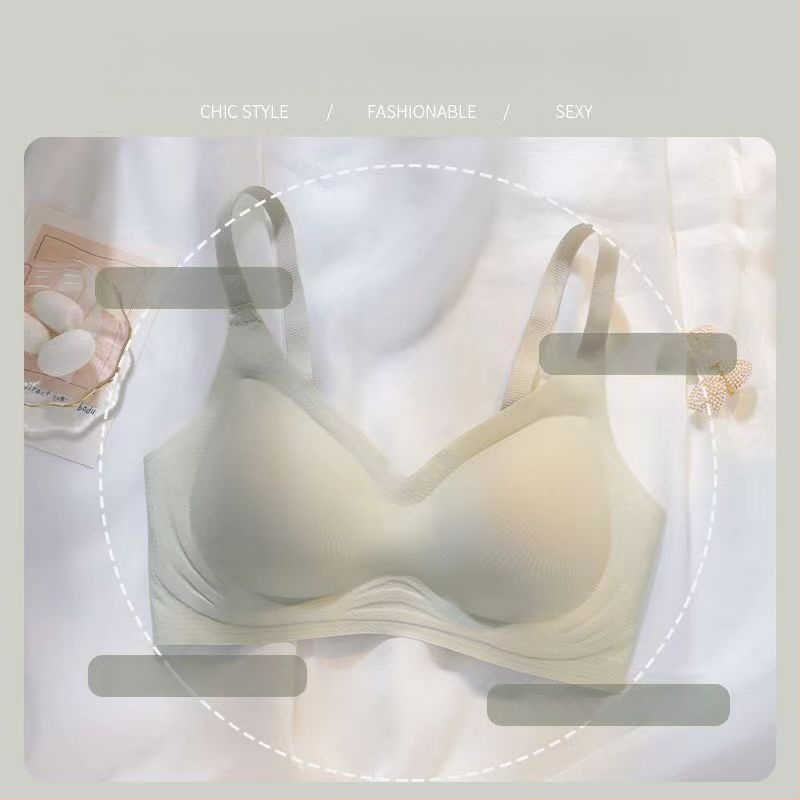 Bezšvová podprsenka s mäkkou oporou, bez drôtov, nylonový materiál 80–90%, priedušný, tvarovanie chrbta, pre ženy
