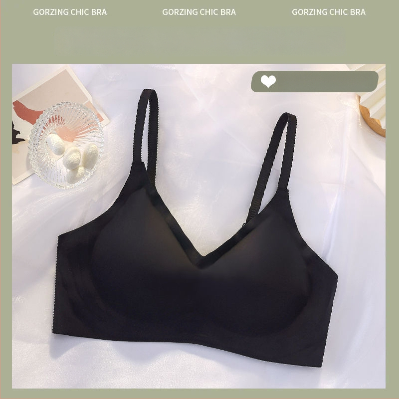 Bezšvová podprsenka s mäkkou oporou, bez drôtov, nylonový materiál 80–90%, priedušný, tvarovanie chrbta, pre ženy