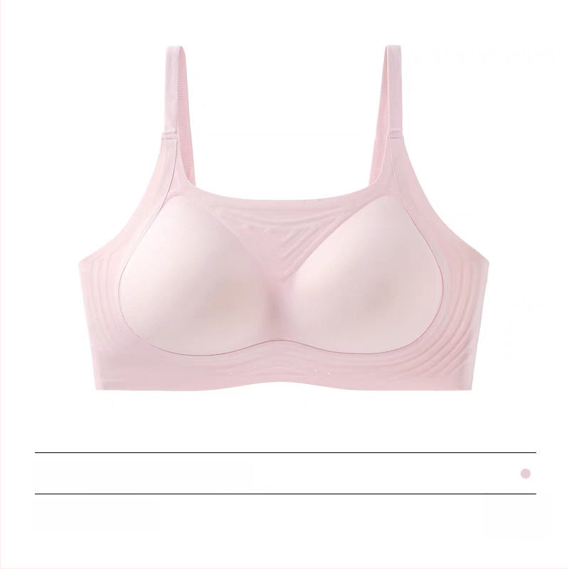 Bezšvová podprsenka s tenkými tvarovanými košíčkami, bez oceľových prvkov, pevné dvojité ramienka, vzadu trojradový háčik