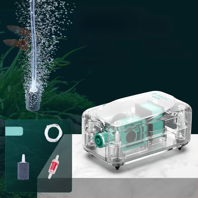 Baker akváriumi oxigénszivattyú – Csendes mechanikus oxigénellátó, Nagy teljesítmény, Nem importált, Súly 2000 g