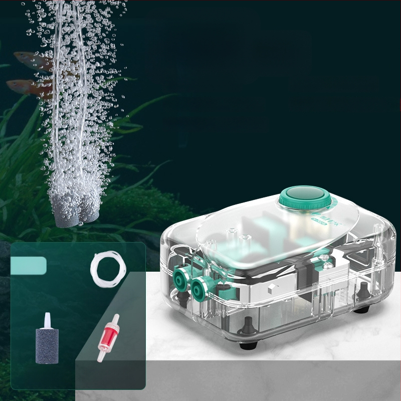 Baker akváriumi oxigénszivattyú – Csendes mechanikus oxigénellátó, Nagy teljesítmény, Nem importált, Súly 2000 g