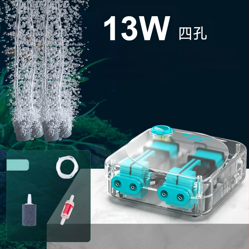 Baker akváriumi oxigénszivattyú – Csendes mechanikus oxigénellátó, Nagy teljesítmény, Nem importált, Súly 2000 g