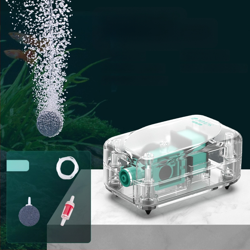 Baker akváriumi oxigénszivattyú – Csendes mechanikus oxigénellátó, Nagy teljesítmény, Nem importált, Súly 2000 g