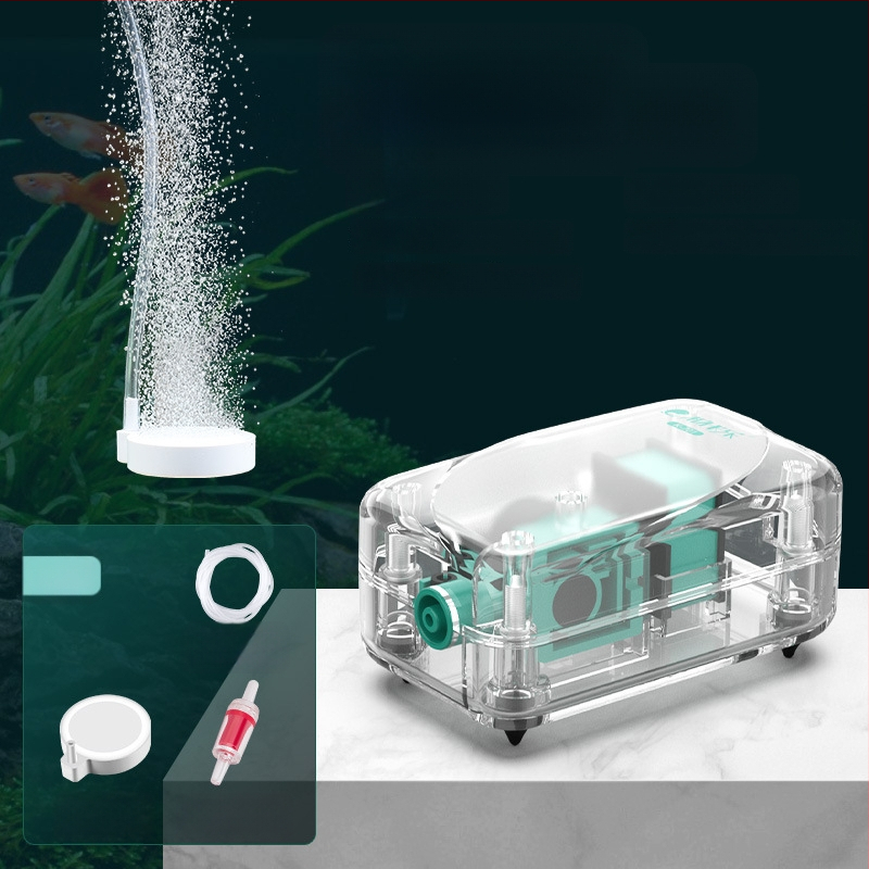 Baker akváriumi oxigénszivattyú – Csendes mechanikus oxigénellátó, Nagy teljesítmény, Nem importált, Súly 2000 g