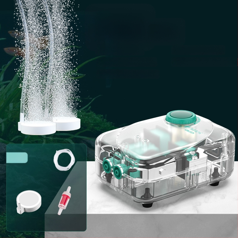 Baker akváriumi oxigénszivattyú – Csendes mechanikus oxigénellátó, Nagy teljesítmény, Nem importált, Súly 2000 g