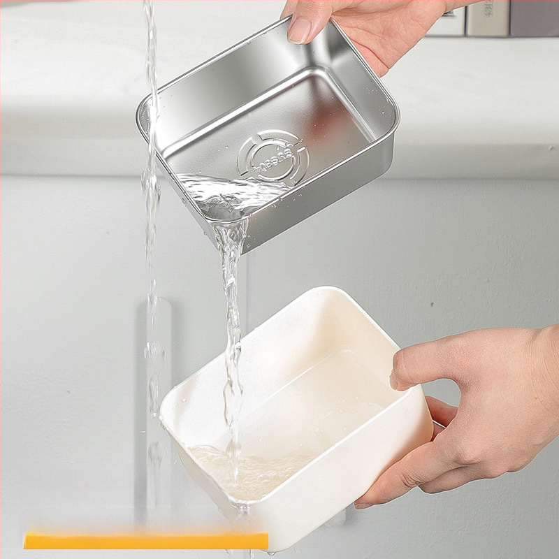 304 rozsdamentes acélból készült, szigetelt négyszögletes ebédes doboz, szivárgásmentes, friss ételeket megőriz, mikróbarát, nordic stílus