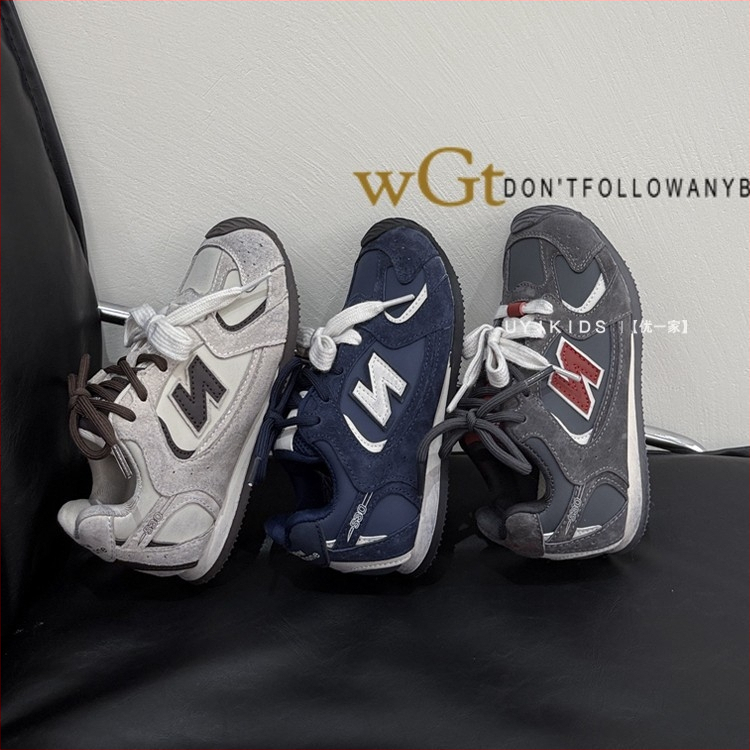 Dječje retro tenisice s Velcro kopčanjem — Unisex, gornji materijal: Super Fiber, đon: guma, uzrast 4-16 godina, izlazi jesenski 2025