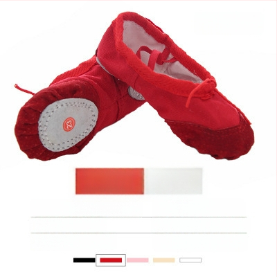 Dječje plesne cipele, unisex, mekana potplata, platnene s kožnim vrhom prsta, stil mačje šape