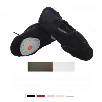 Dječje plesne cipele, unisex, mekana potplata, platnene s kožnim vrhom prsta, stil mačje šape