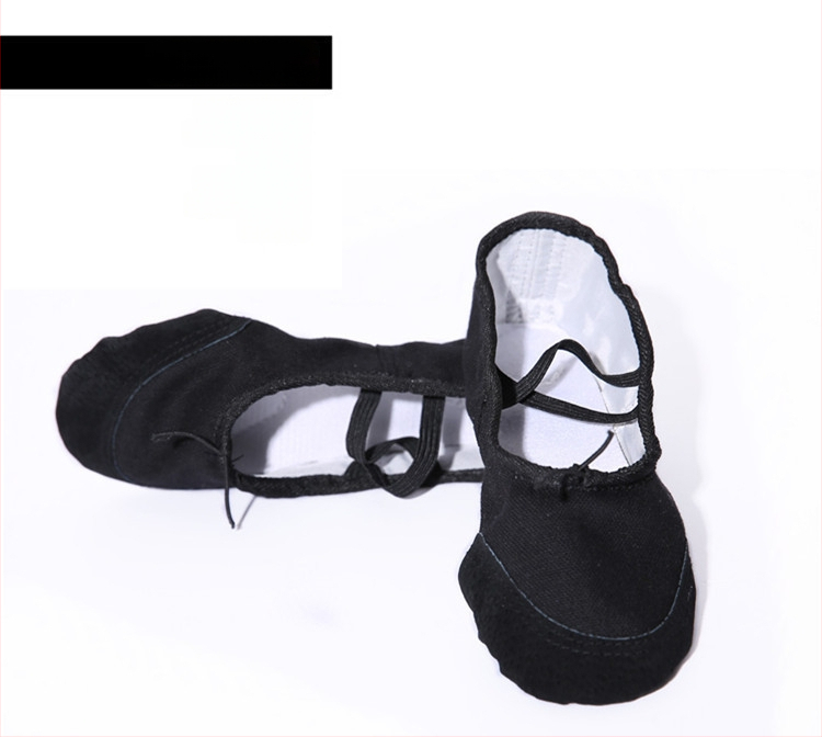 Dječje plesne cipele, unisex, mekana potplata, platnene s kožnim vrhom prsta, stil mačje šape