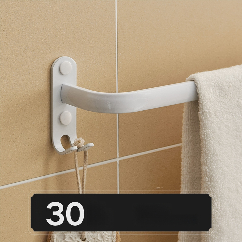 Fürdőszobai alumínium törölközőtartó – háromrétegű, 60 kg teherbírás, felület spray műanyag bevonattal