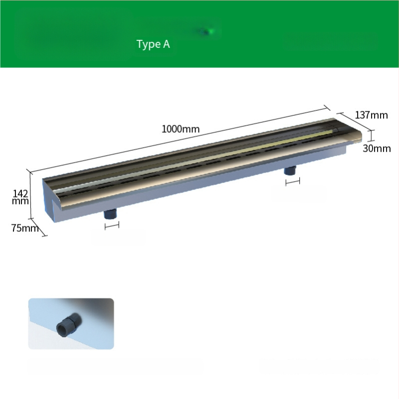Ieșire de cascadă din oțel inoxidabil pentru element decorativ exterior cu pulverizare pe peretele frontal — Brand Half Moon Bay
