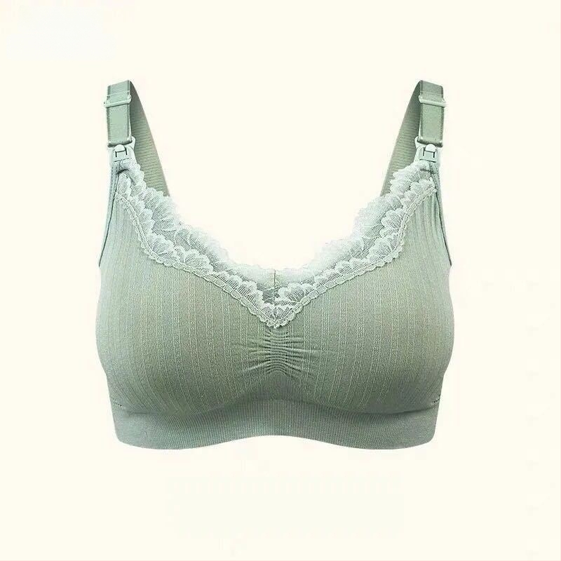 Blue Butterfly Modal Θηλάζον Σουτιέν, χωρίς μεταλλικά, χωρίς ραφές, με δαντελωτό άκρο, λεπτές προμορφωμένες κύπελλες, αερισμένη επένδυση, σταθερά διπλά λουριά