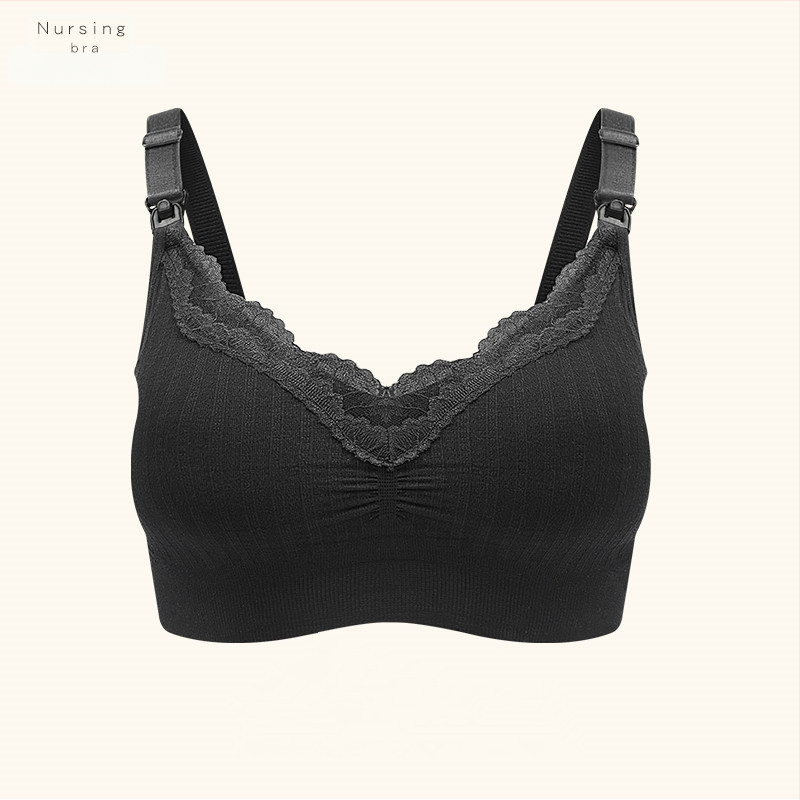 Blue Butterfly Modal Θηλάζον Σουτιέν, χωρίς μεταλλικά, χωρίς ραφές, με δαντελωτό άκρο, λεπτές προμορφωμένες κύπελλες, αερισμένη επένδυση, σταθερά διπλά λουριά