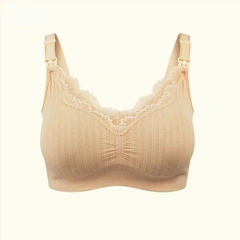 Blue Butterfly Modal Θηλάζον Σουτιέν, χωρίς μεταλλικά, χωρίς ραφές, με δαντελωτό άκρο, λεπτές προμορφωμένες κύπελλες, αερισμένη επένδυση, σταθερά διπλά λουριά