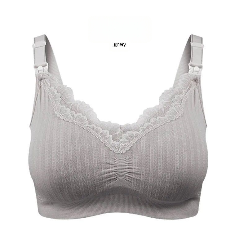 Blue Butterfly Modal Θηλάζον Σουτιέν, χωρίς μεταλλικά, χωρίς ραφές, με δαντελωτό άκρο, λεπτές προμορφωμένες κύπελλες, αερισμένη επένδυση, σταθερά διπλά λουριά