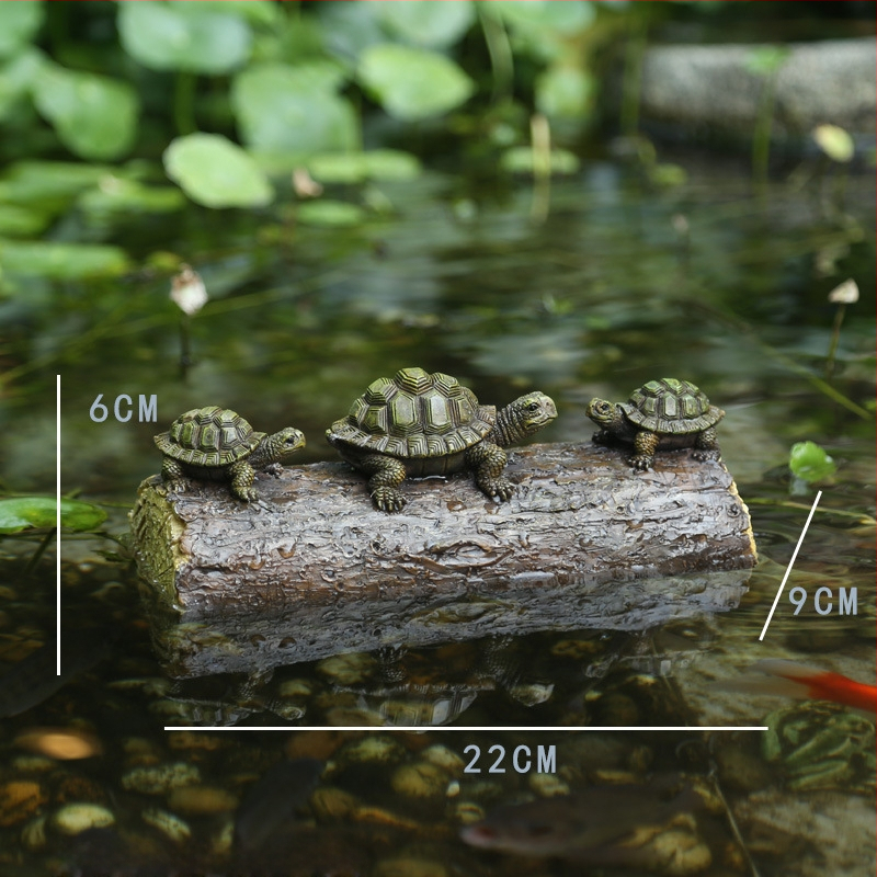 Ornamente din rășină pentru grădină: rață plutitoare și broscuță pentru iaz și peisajul grădinii – stil modern minimalist