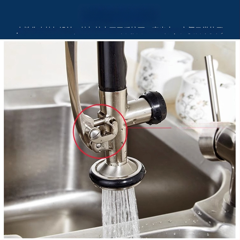 Kuchynský drezový kohút s meďou, keramickým jadrom ventilu a dvojitým prepojením