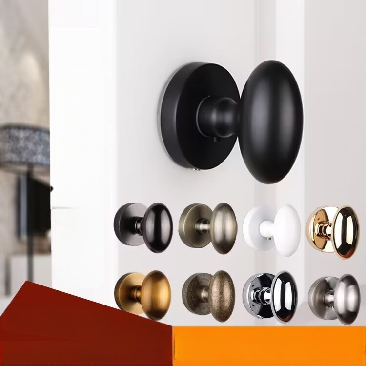 Едностранна топковидна дръжка за скрити врати, кръгла, лукс стил; за телевизионен шкаф; материал: цинкова сплав; повърхност: електропокритие; модел: едностранна топковидна дръжка