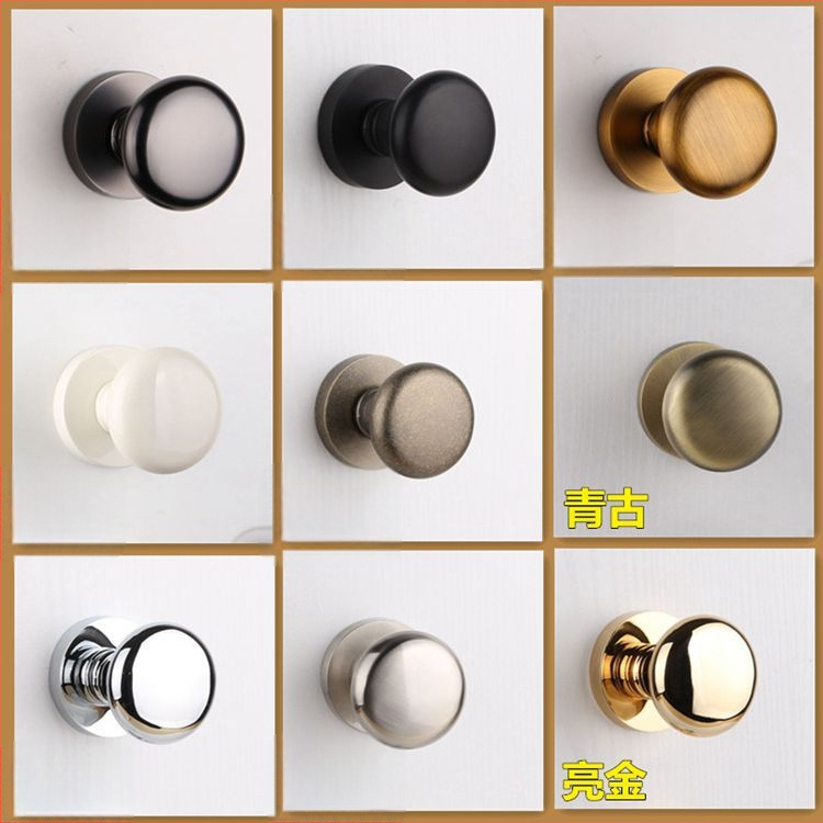 Едностранна топковидна дръжка за скрити врати, кръгла, лукс стил; за телевизионен шкаф; материал: цинкова сплав; повърхност: електропокритие; модел: едностранна топковидна дръжка