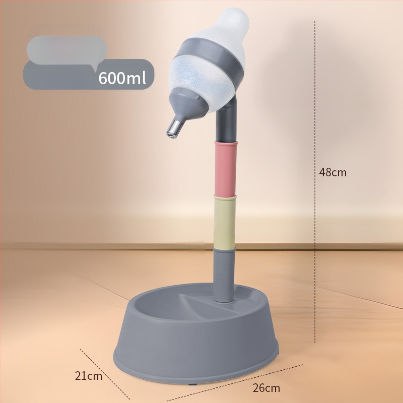 Автоматично поене за домашни любимци с двойна купа от неръждаема стомана, удароустойчива конструкция, регулируемо хранене