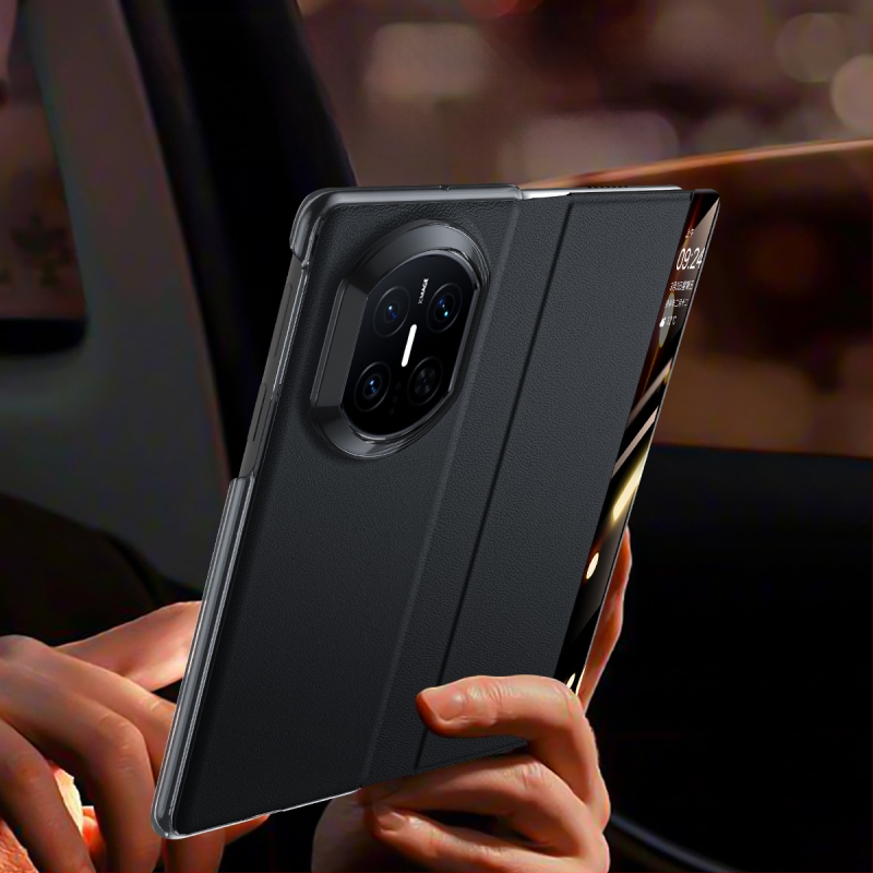 Kožený obal na Huawei Mate X7 s držiakom, Nappa textúra s dierkami, odvádzanie tepla