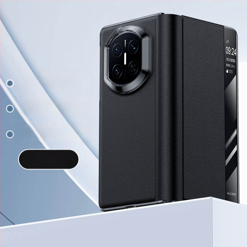 Kožený obal na Huawei Mate X7 s držiakom, Nappa textúra s dierkami, odvádzanie tepla