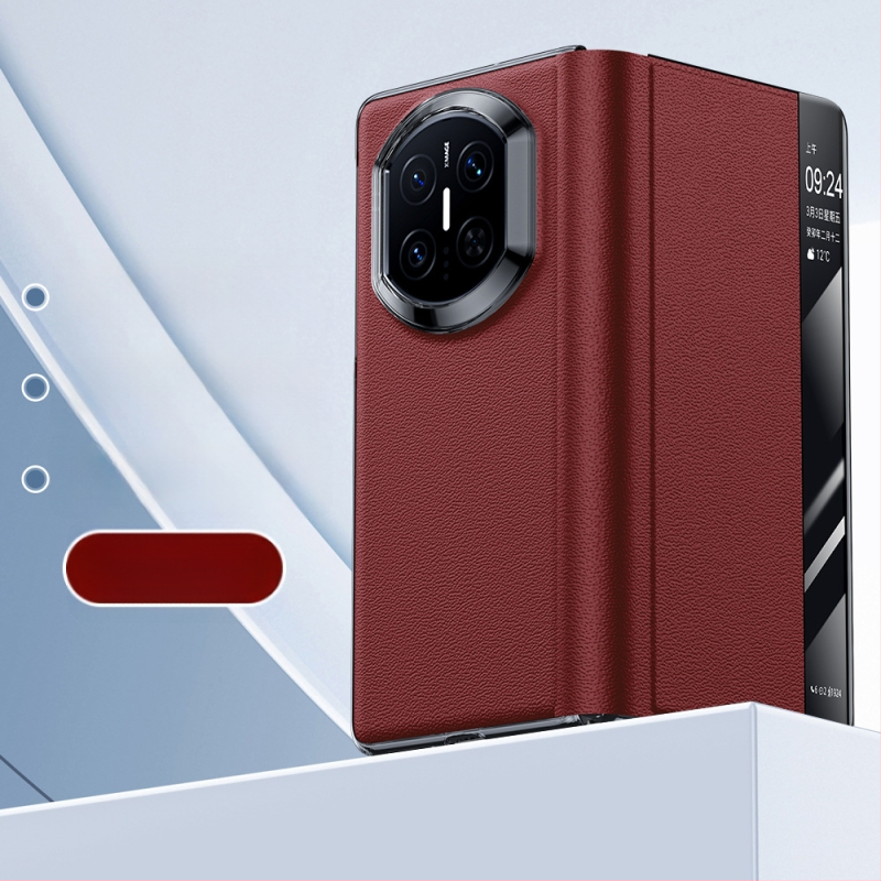 Kožený obal na Huawei Mate X7 s držiakom, Nappa textúra s dierkami, odvádzanie tepla