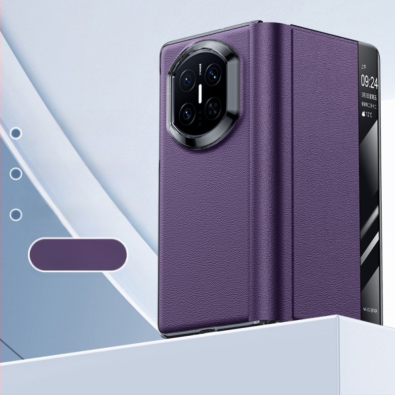 Kožený obal na Huawei Mate X7 s držiakom, Nappa textúra s dierkami, odvádzanie tepla