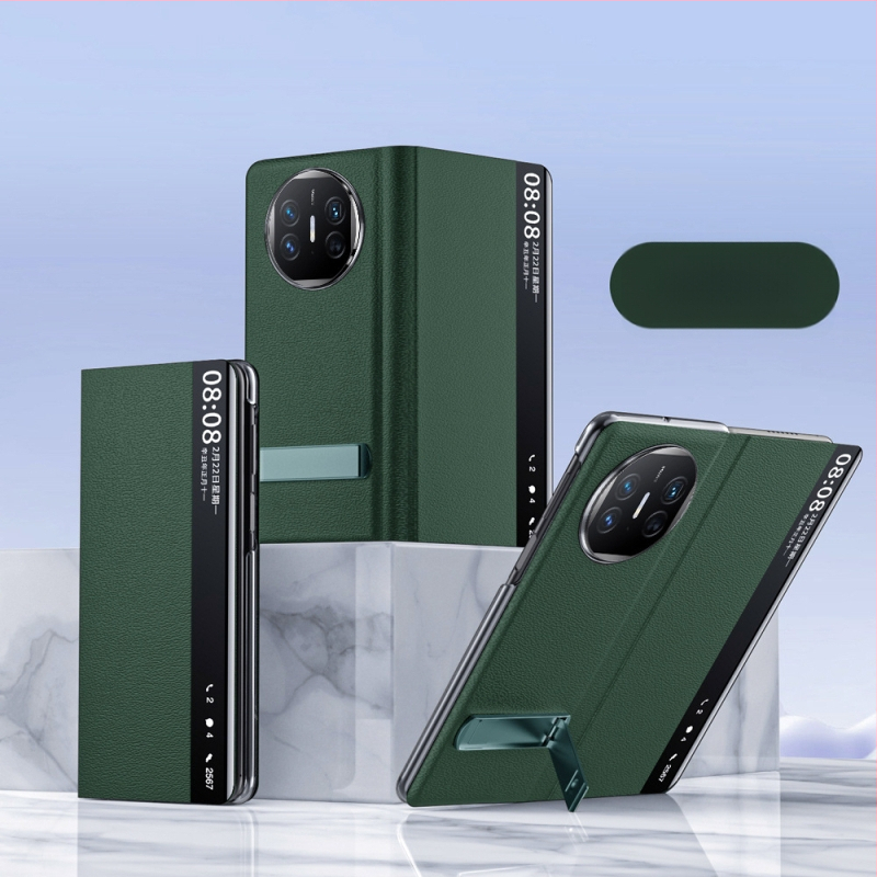 Kožený obal na Huawei Mate X7 s držiakom, Nappa textúra s dierkami, odvádzanie tepla