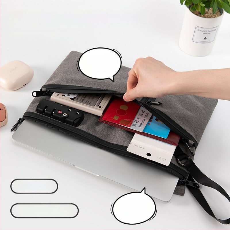 Sikadi Passport & Document Holder — Oxford Cloth, Anti-theft, Waterproof, Breathable, Polyester Lining