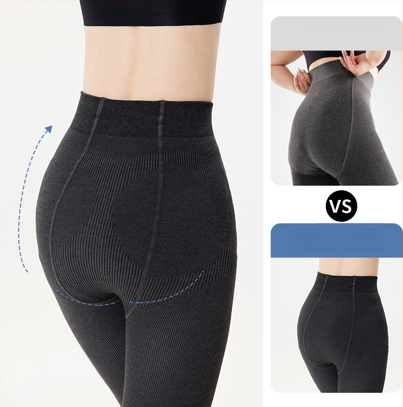 Ženske viskozne tajice‑legging s podizanjem stražnjice, toplinom, vitkijom nogom i otpornošću na trenje; srednja gustoća, s nogavicama; udio viskoze 50–70%