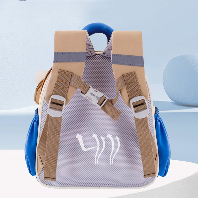 Óvodai hátizsák, animációs minta, nylon, lélegző, vízálló, ultrakönnyű, görbült vállpántok