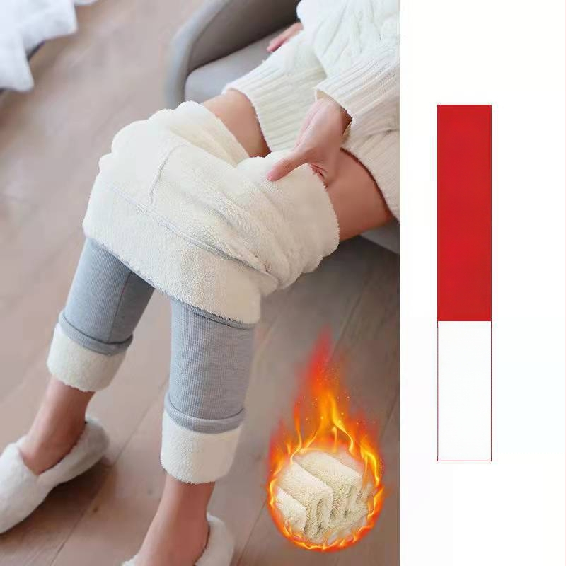 Colanți damă din tricot cu căptușeală fleece, talie înaltă, groși și calzi pentru iarnă, elasticitate ridicată