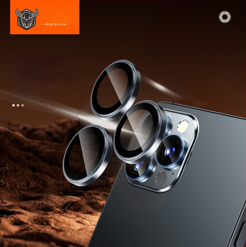 Film AR pentru lentile cu integrare metalică totală pentru dispozitive Apple (Universal) — film pentru lentile, HD, rezistent la zgârieturi, rezistent la explozii, rezistent la praf