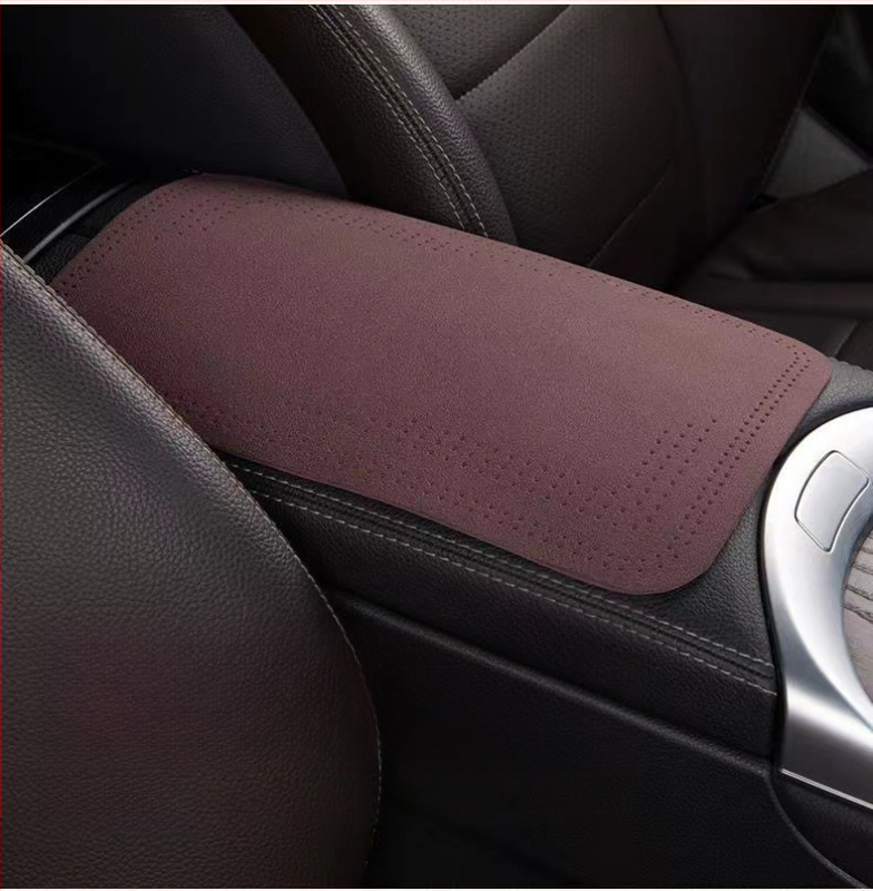 Husă pentru cotieră auto din catifea, potrivire universală, personalizabilă