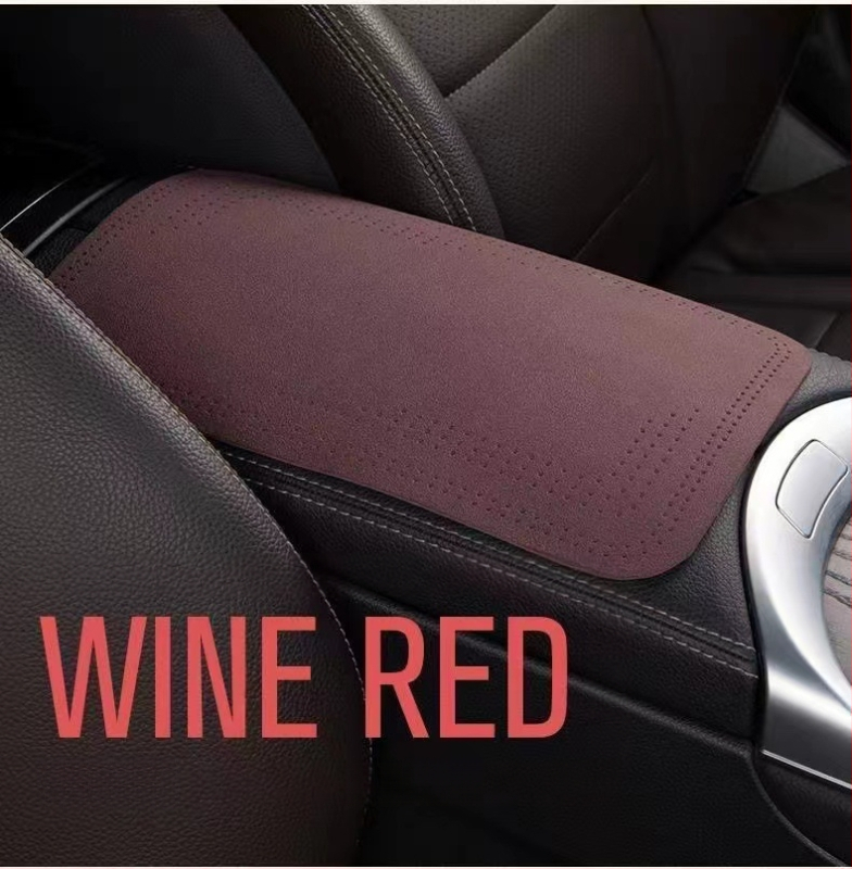 Husă pentru cotieră auto din catifea, potrivire universală, personalizabilă