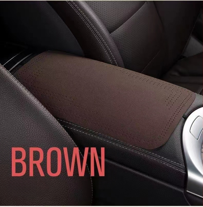 Husă pentru cotieră auto din catifea, potrivire universală, personalizabilă