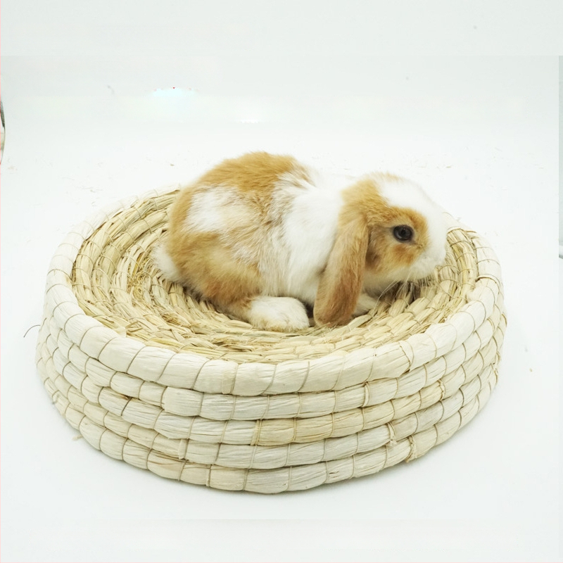 Χειροποίητο φωλίστρι από χορτάρι για μικρά κατοικίδια – κατάλυμα για κουνέλια, τσιντσίλα, σκαντζόχοιρους – Υλικό: μεταξωτό λουλούδι