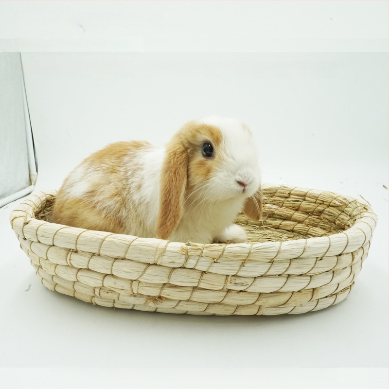 Χειροποίητο φωλίστρι από χορτάρι για μικρά κατοικίδια – κατάλυμα για κουνέλια, τσιντσίλα, σκαντζόχοιρους – Υλικό: μεταξωτό λουλούδι