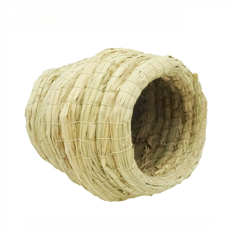 Χειροποίητο φωλίστρι από χορτάρι για μικρά κατοικίδια – κατάλυμα για κουνέλια, τσιντσίλα, σκαντζόχοιρους – Υλικό: μεταξωτό λουλούδι